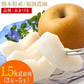 【予約受付】9/1~順次出荷【1.5kg前後(約3~5玉)】梨 秋月 あきづき | 果汁たっぷりのシャリシャリ感！