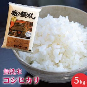 【5kg(5kg×1)】無洗米 新潟県産コシヒカリ≪令和7年産≫