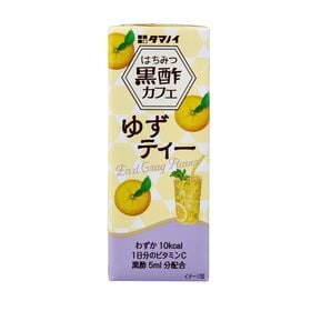 タマノイ酢 はちみつ黒酢カフェ ゆずティー 200ml×48本