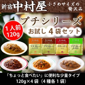 【計4袋/4種×各1袋】新宿中村屋 プチシリーズ