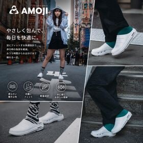 【ネイビー/24.0cm】リカバリーサンダル クロッグ ワークサンダル クッション XLS1556