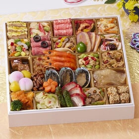 【12/30午前着】京都しょうざんおせち料理「楼蘭」一段重 『2-3人前(31種31品)』