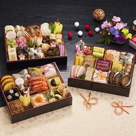 【12/30午前着】京都しょうざん和風おせち料理「華錦」三段重 『3-4人前(61種61品)』 | 京都しょうざんリゾートのおせち