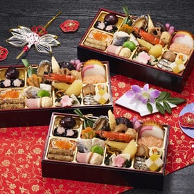【12/30午前着】京都しょうざん個食おせち料理「京松山おもてなし」三折 『3人前(33種33品)』