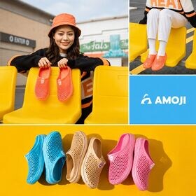 【ブルー/24.0cm】クロッグサンダル メンズ レディース 超軽量 通気性 サボ AM1702