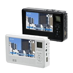 【ブラック】日常使いする多機能防災ポータブルTV＆ラジオ 【エコラジNEO】