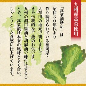 【100g×4袋】九州濃口醤油仕立て 高菜油炒め