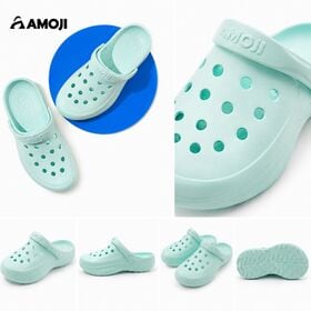 【ミントグリーン/24cm】クロッグサンダル 厚底 軽量 通気 サボサンダル 2WAY CL2350 | 軽やかに履ける、厚底クロッグ。通気性も快適。