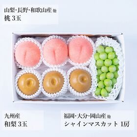 旬のフルーツセット N20(マスカット・桃・和梨)