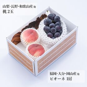 旬のフルーツセット N26(ピオーネ・桃)