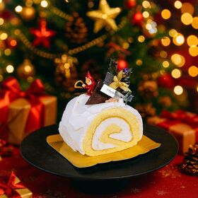 【12/22着】【1本】白金プレミアムジャージーブッシュドノエル(プレーン)《ハーフ》