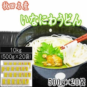 【10kg(500g×20袋) 】稲庭うどん   切り落とし 切下 秋田名産 手作り | なめらかな口当たりと食感がたまらない、秋田名産の稲庭うどん。