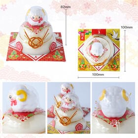 【予約受付】11/10~順次出荷【2種計24個/1個160g】たいまつ食品 お鏡餅 福招き干支セット