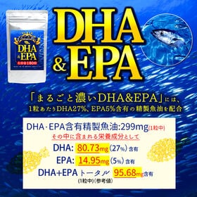 【日替わり数量限定】<約6か月分>まるごと濃いDHA&EPA 大容量180粒【先行チケット利用NG】