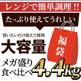 【日替わり数量限定】【2種/計4.4kg】ハンバーグ プレーン24個＆チーズイン20個 2種食べ比べ メガ盛り福袋！【先行チケット利用NG】