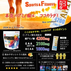 【日替わり数量限定】【5g×60包】ココカラダ アミノ酸 5g×30包×2個 アミノ酸1包中4200mg配合【先行チケット利用NG】
