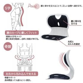 【ブラック】姿勢ビシッとシートクッション