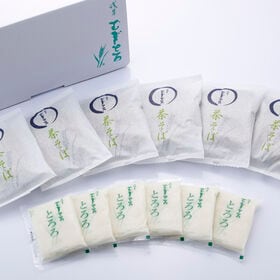 昭和四年創業 「浅草むぎとろ」 とろろ茶そば6食セット