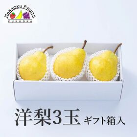 【山形/長野/青森他】3玉　洋梨ギフト箱
