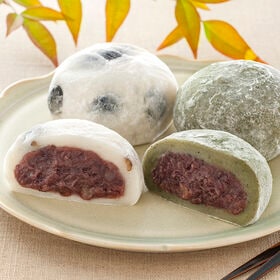 【2種/計8個入り/1箱】黒豆塩大福・よもぎ大福 | ほどよい甘さの上品でまろやかな大福。黒豆塩大福よもぎ大福を詰め合わせ