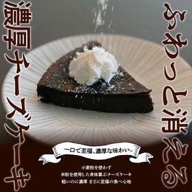 【12/23着】米粉のチョコレートチーズケーキ 5号 ベースケーキ【Xmasデコに】