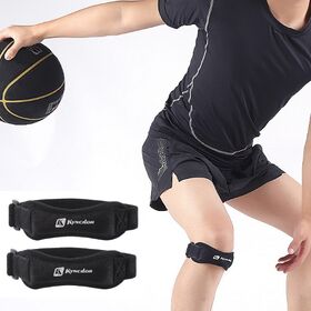 【2個セット】膝蓋骨サポート、加圧・衝撃吸収する膝サポーター
