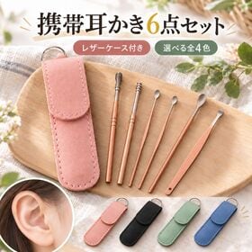 【ピンク】携帯耳かき6点セット | 日常的な耳掃除を快適にサポートするセット！