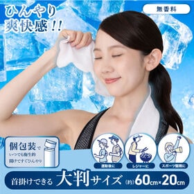 【10枚×2セット/無香料】冷感シートタオル