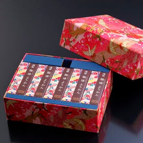 「浅草むぎとろ」 珈琲ようかん文庫箱ピンク