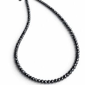 テラヘルツ鉱石 ミラーカットネックレス 3mm アジャスター付 テラヘルツ波