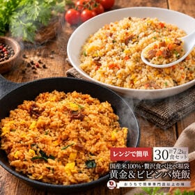 【2種/計30食】ピリ辛コク旨ビビンバとたっぷり卵のチャーハン 各15食セット