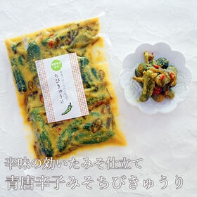【220g×1袋】青唐辛子みそちびきゅうり | 辛味のきいたみそ仕立て。ぴりっと美味しいおかずみそ