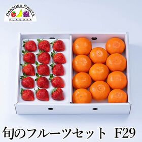 【予約受付】12月上旬~順次出荷 旬のフルーツセットF29 (あまおう・紅まる君) | 旬のフルーツを1箱に！冬の定番フルーツを詰合せにしました。