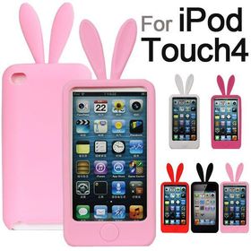 iPod touch4ケースカバー アイポッドタッチ　ウサギ...
