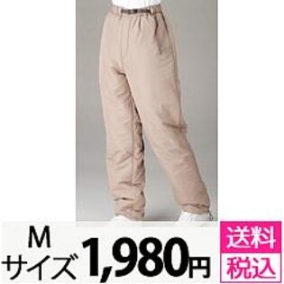 冬の散歩にあったかオーバーパンツ　カーキ　M