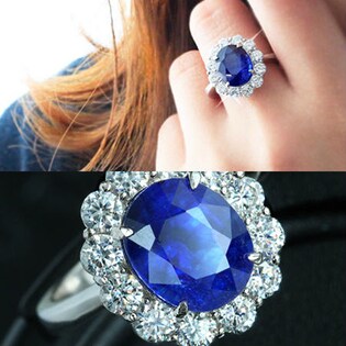 大粒！ 天然サファイア 2.5ct K18GP おお ペンダント【鑑別書付】