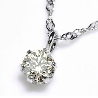 プラチナ　鑑定付き【VS2クラス】ダイヤモンド0.1ctペンダント