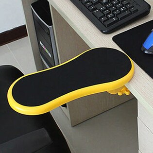 【イエロー】コンパクトなサイド＆肘置きテーブル