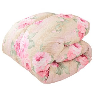 【シングルロング/50ピンク】【日本製】西川 羽毛柄掛け布団　ダウンパワー340