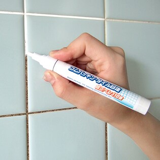 ゴムパッキン タイル目地修正ペン110番 ホワイト を税込 送料込でお試し サンプル百貨店 富士パックス販売株式会社