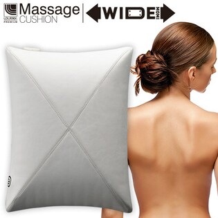 ATEX正規品/家庭用電気マッサージ器 ルルドプレミアム マッサージクッション ワイドもみ/アイボリー