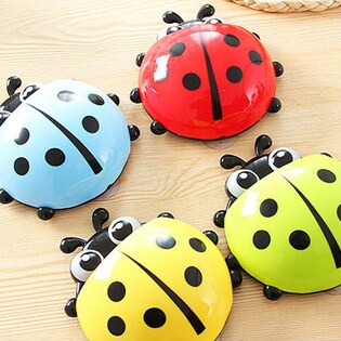 レッド】てんとう虫の小物入れ3個セット ※2，3個目のカラーはランダム