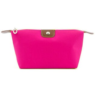 【ローズ】大容量防水化粧ポーチ☆折り畳みも可能でお手入れもとっても簡単♪