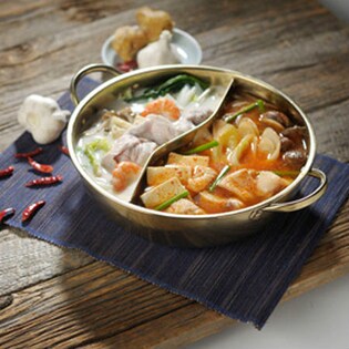 ＩＨ対応 金色のよくばりの二色鍋 28cm