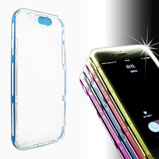 【iPhone6S/6ブルー】LEDフラッシュ通知ケース