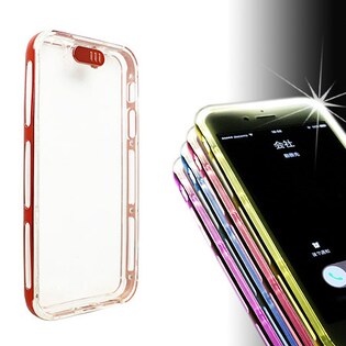 【iPhone5S/5レッド】LEDフラッシュ通知ケース
