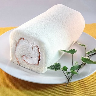 白いロールケーキ1本 直径約7cm 長さ約16cm を税込 送料込でお試し サンプル百貨店 株式会社スタイルワン
