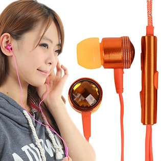【オレンジ】プリズムイヤホン