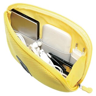 【イエロー】普段使いに最適☆クッションポーチ