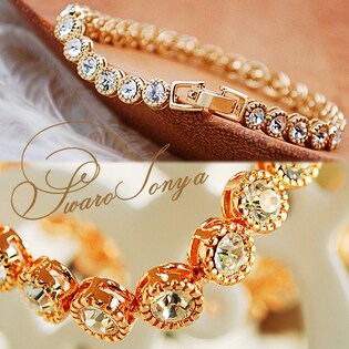 ◇スワロフスキー◇テニスブレスレット◇ピンクストーン＊シルバー色  